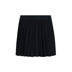 W _ (BLACK) Heritage Slit Pleated Skirt (6133003)