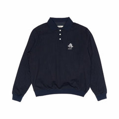 STRIPE POLO (NAVY)