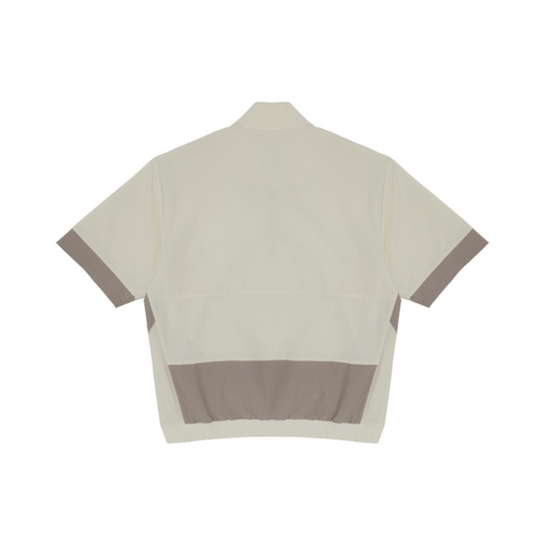 (LIGHT BEIGE) KHALHON x ASHER ZIP-COLLAR POLO SHIRT JACKET