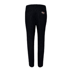 M _ (NAVY)Daisy Stripe Linen Trousers (6131004)
