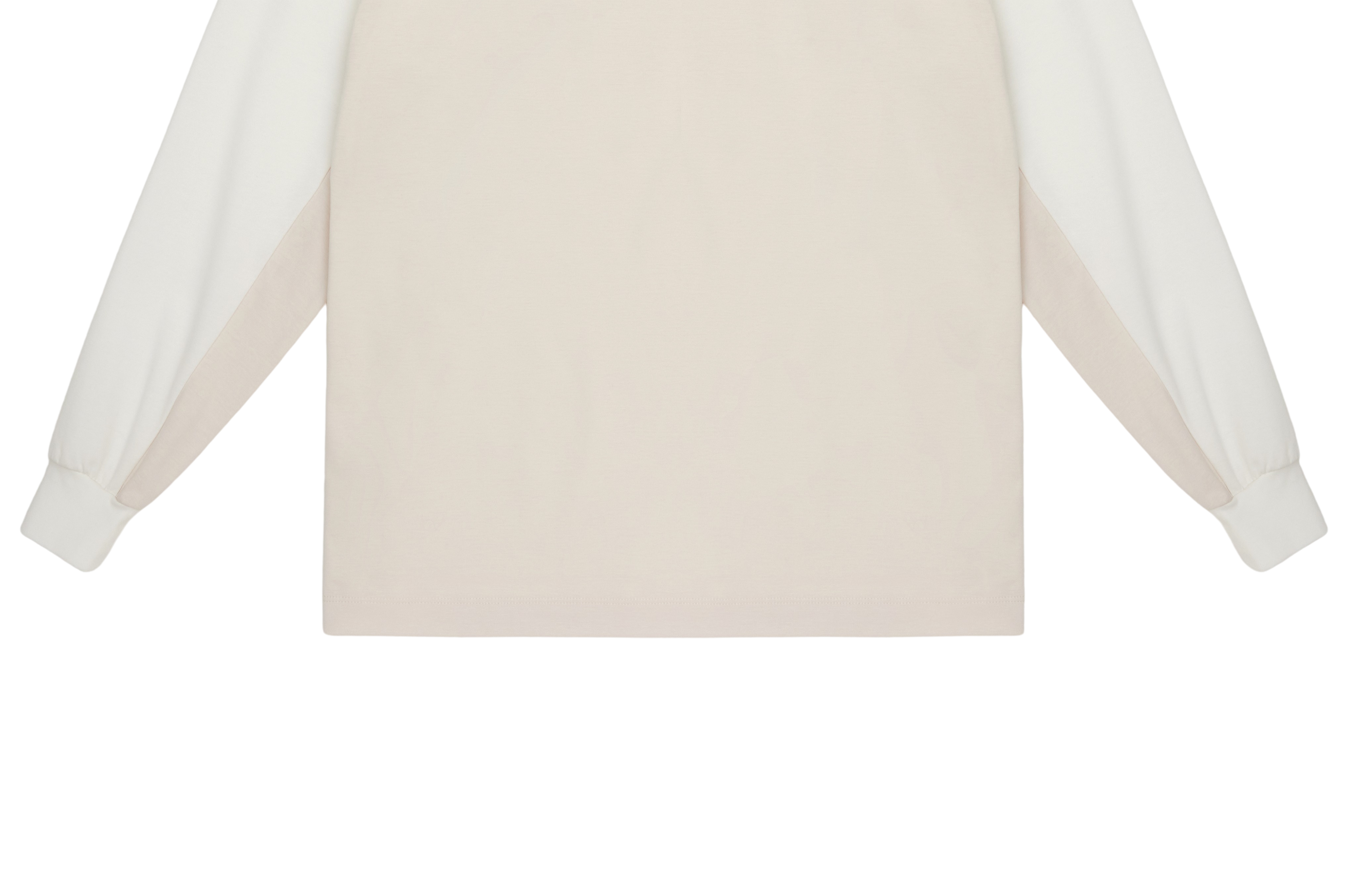 W_ (OFF-WHITE) KHALHON' CONTRAST COLLAR PULLOVER _ 512700202