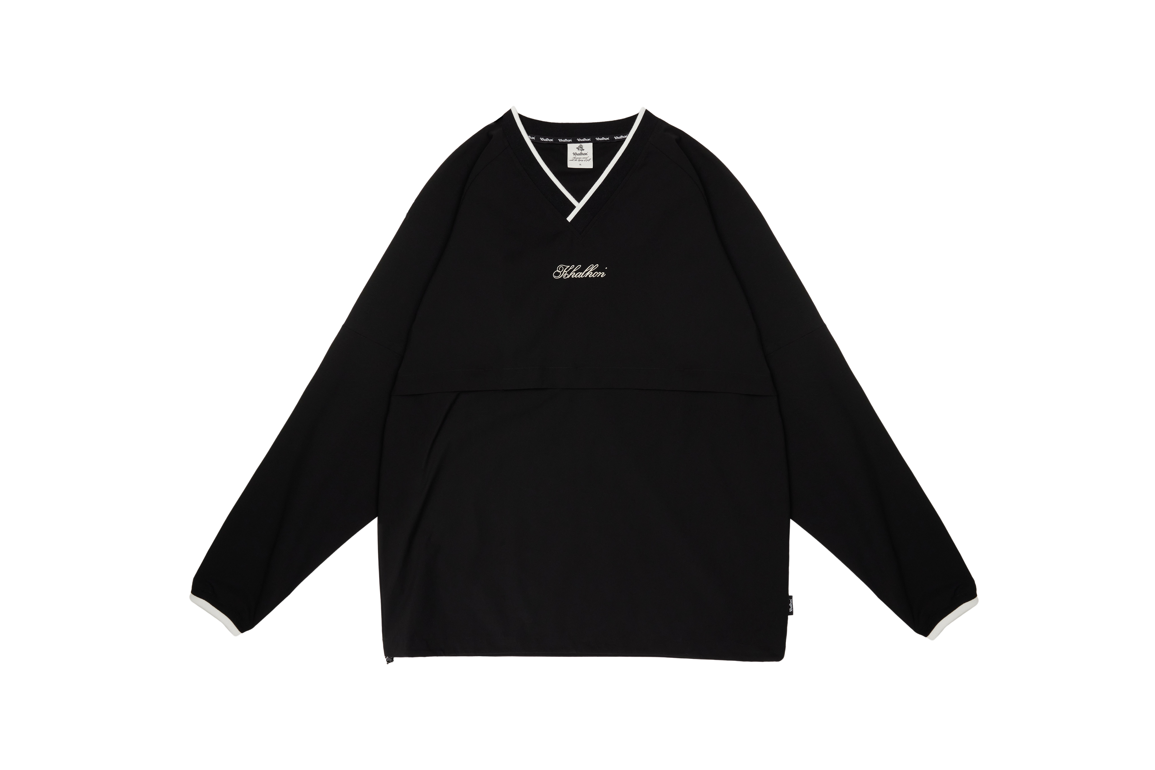 (BLACK) V-NECK SPORTY PULLOVER _ 512700199