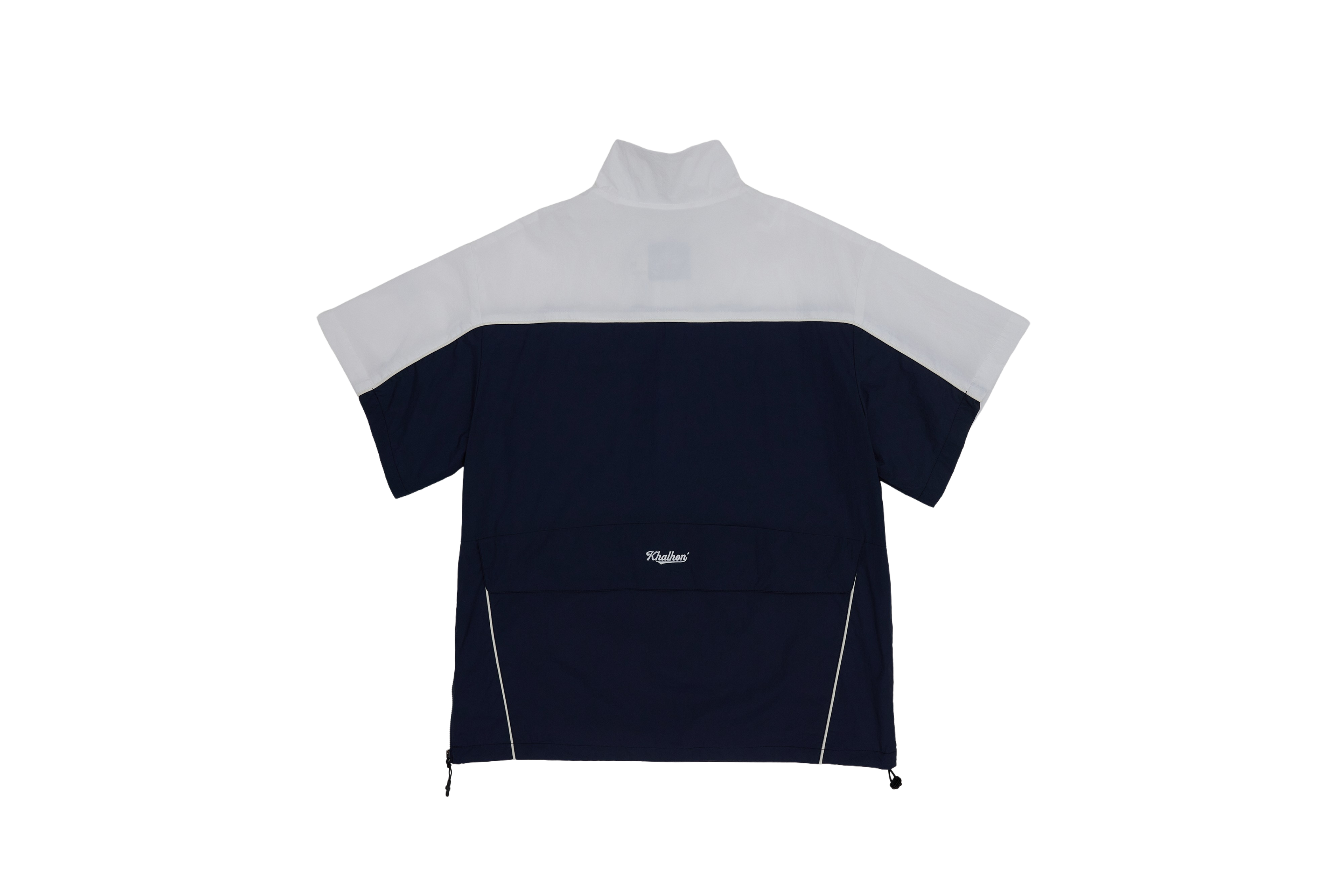 W_ (NAVY) COLOR-BLOCK HALF-ZIP WINDBREAKER _ 511100556