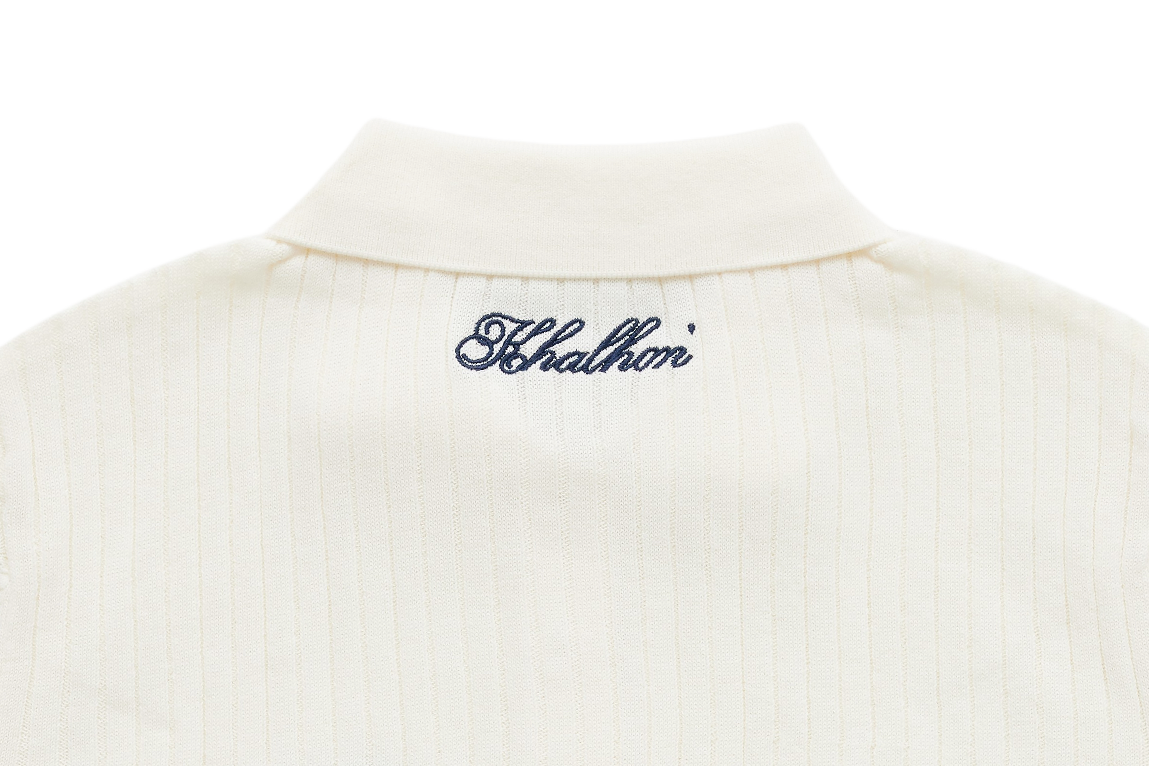 W_ (CREAM) KHALHON' LEGACY KNIT POLO _ 512800505