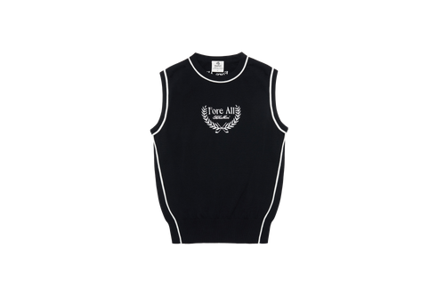 (BLACK) KHALHON x FORE.ALL WOMAN'S SLEEVELESS SWEATER _ 512800102
