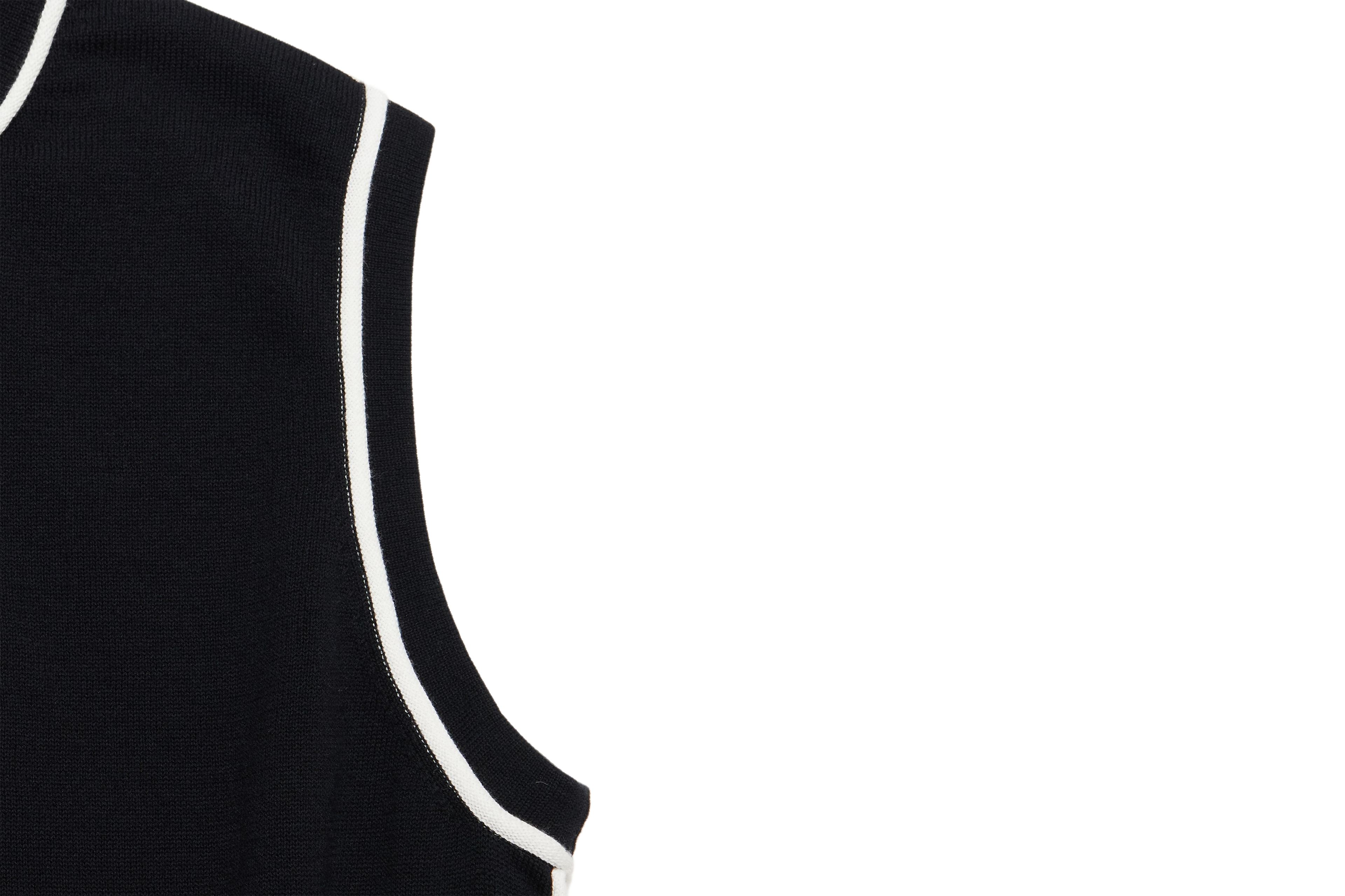 (BLACK) KHALHON x FORE.ALL WOMAN'S SLEEVELESS SWEATER _ 512800102