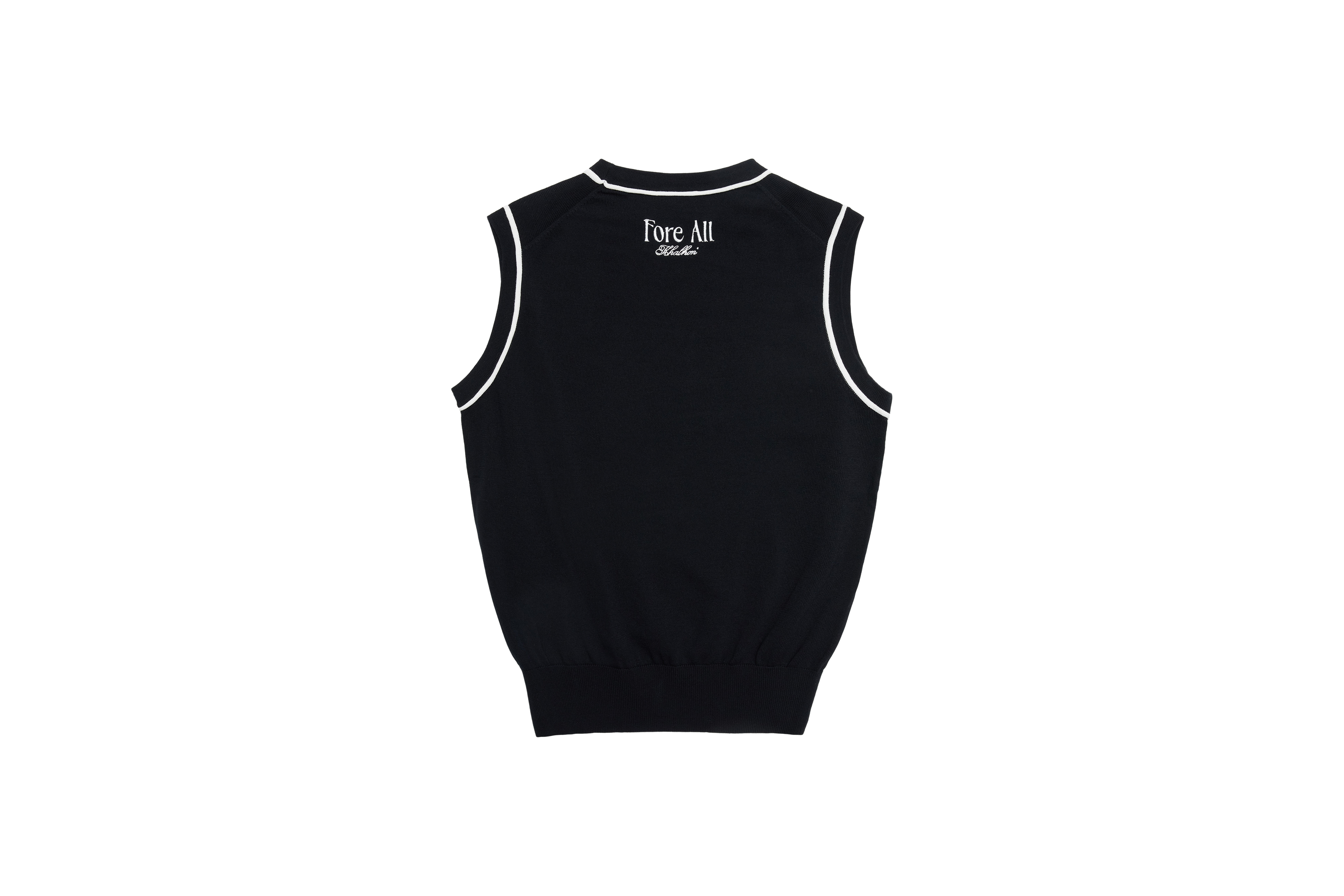 (BLACK) KHALHON x FORE.ALL WOMAN'S SLEEVELESS SWEATER _ 512800102