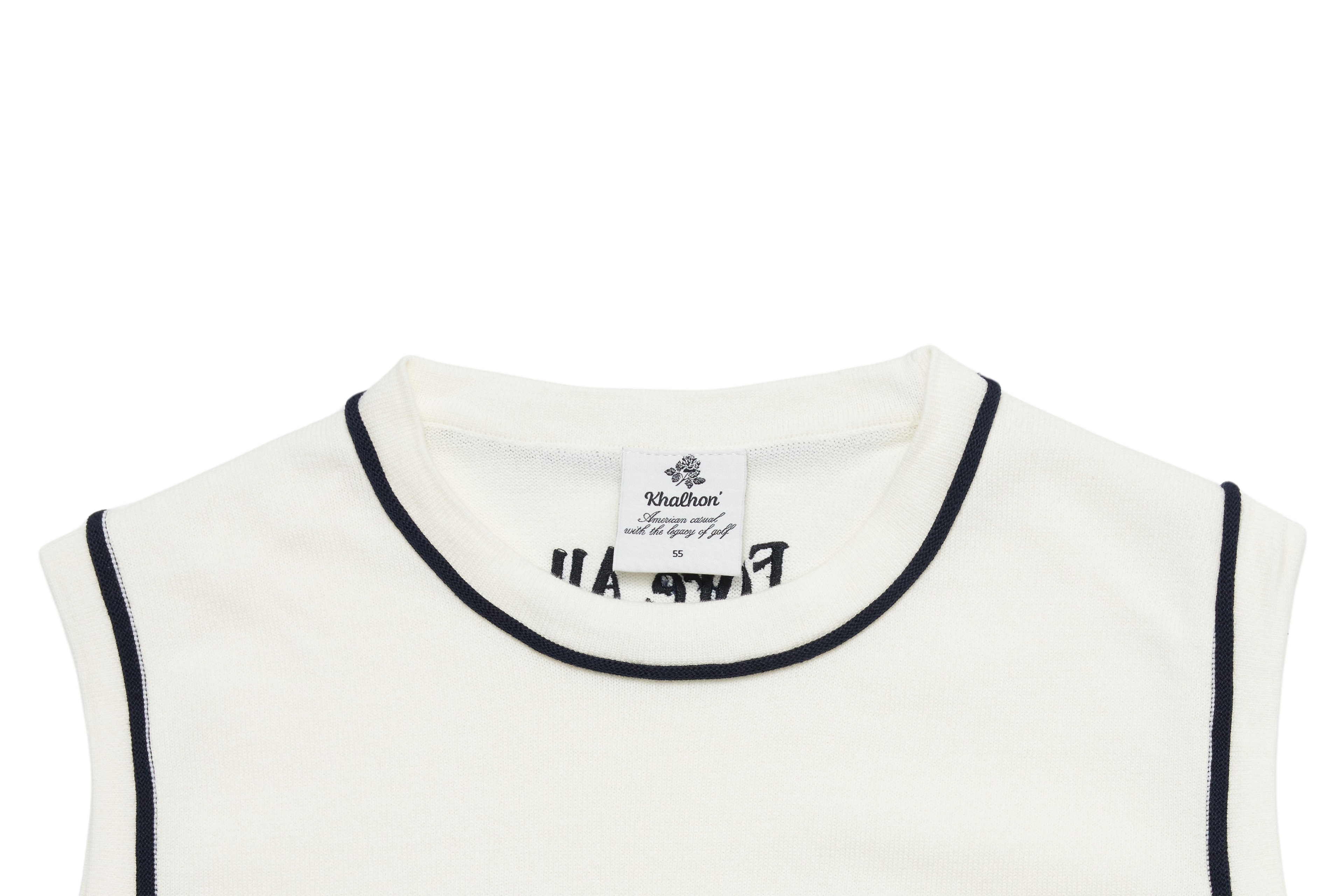 (OFF WHITE) KHALHON x FORE.ALL WOMAN'S SLEEVELESS SWEATER  _ 512800199