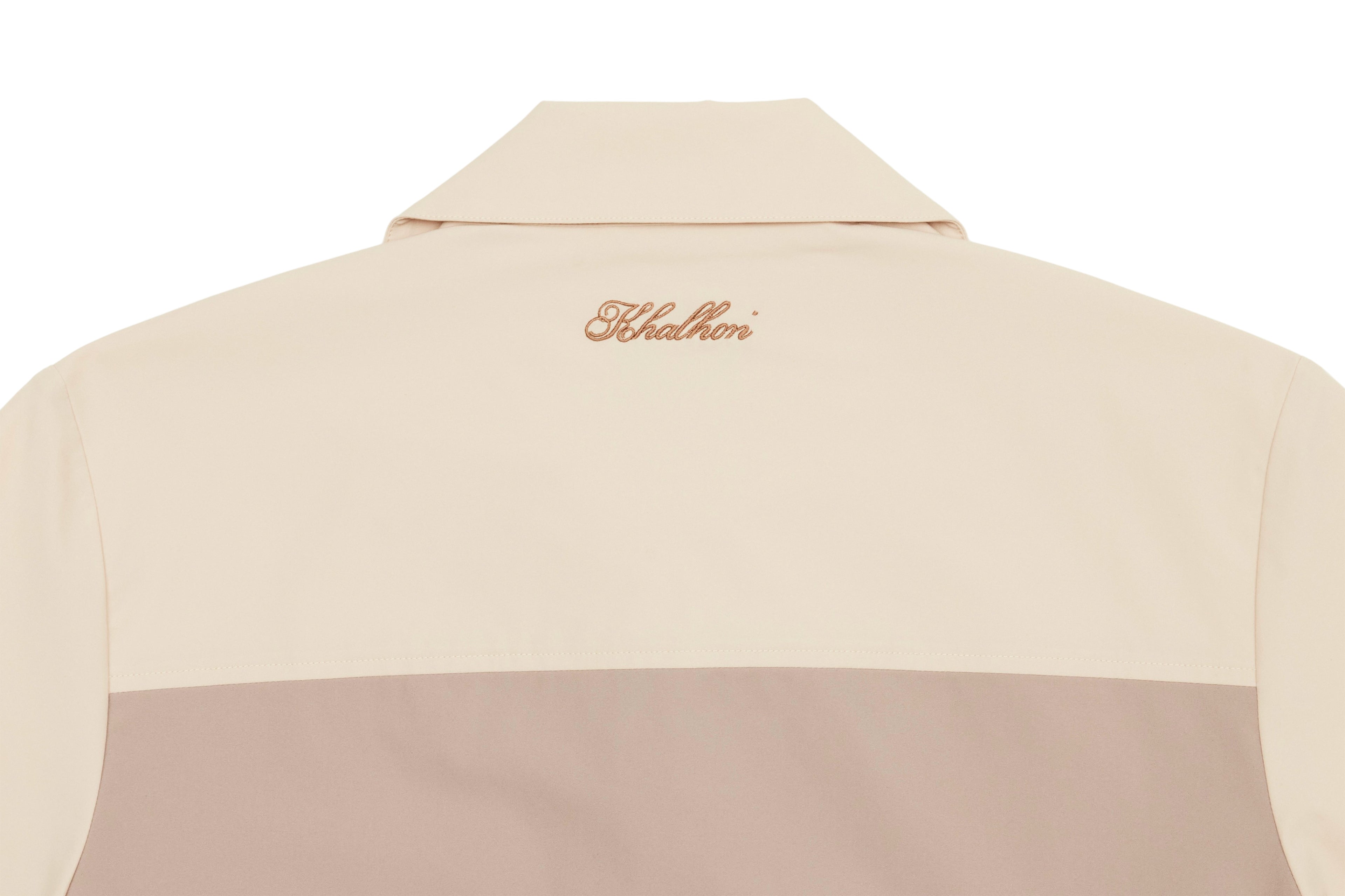 W _ (LIGHT BEIGE) CAMP COLLAR SHIRT_512000112