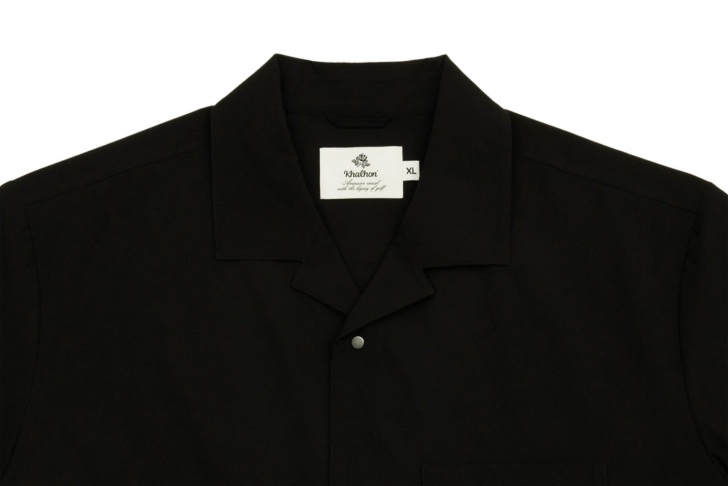(BLACK)CAMP COLLAR SHIRT_512000199