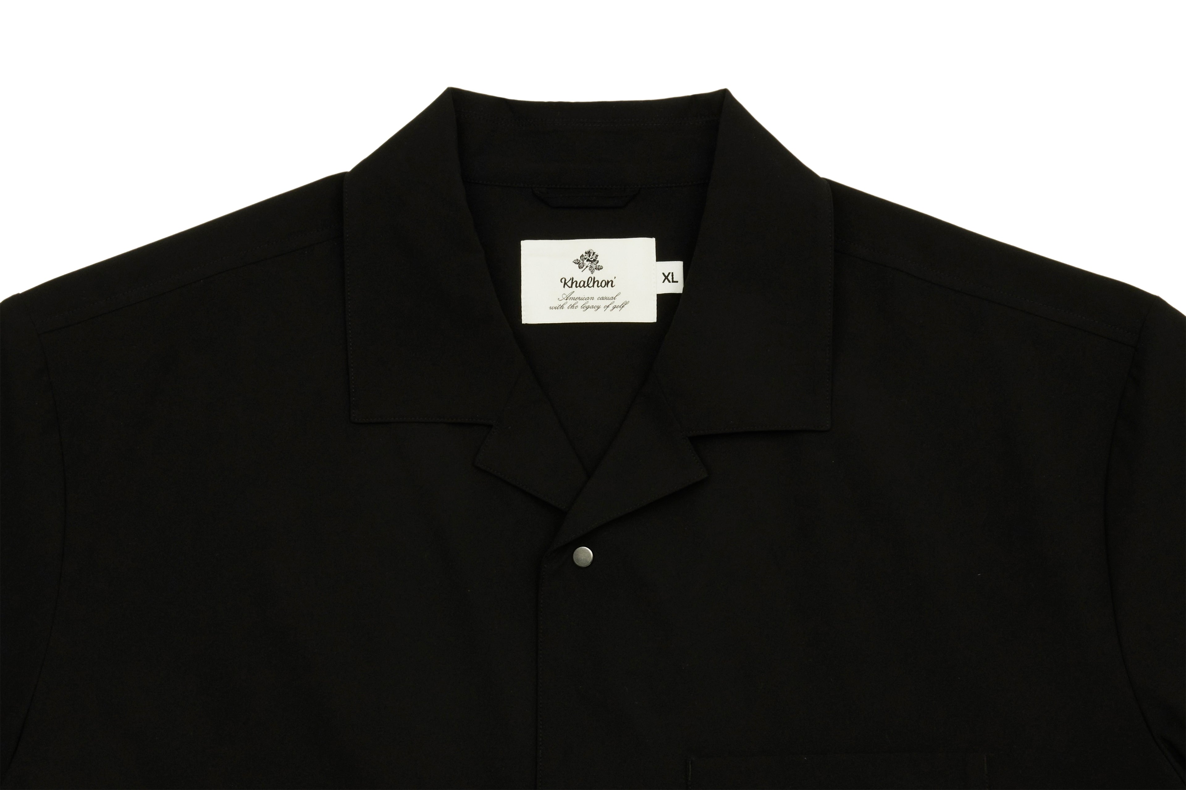 (BLACK)CAMP COLLAR SHIRT_512000199