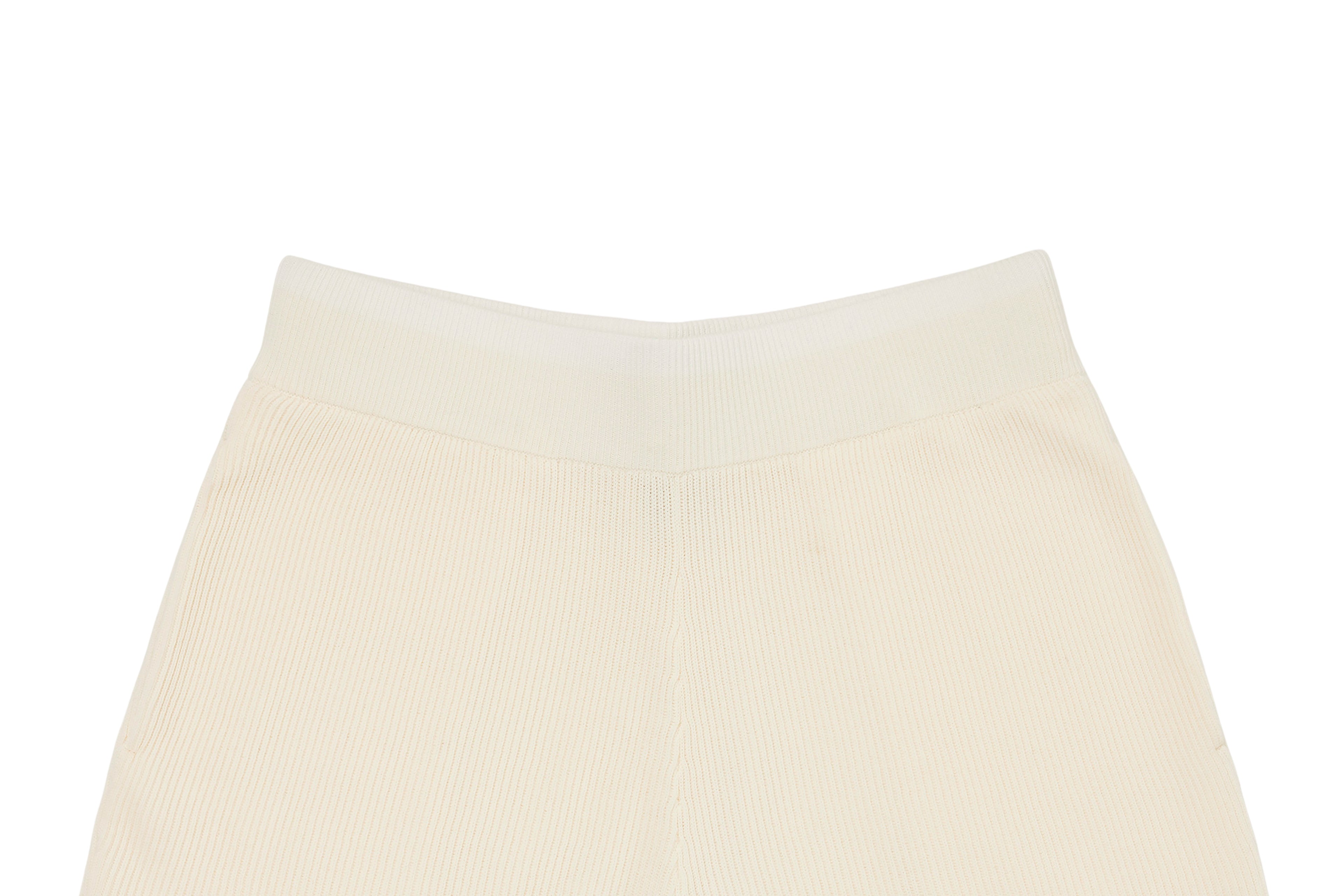 (CREAM) _ KHALHON' PINSTRIPE KNIT SHORTS _ 512800602