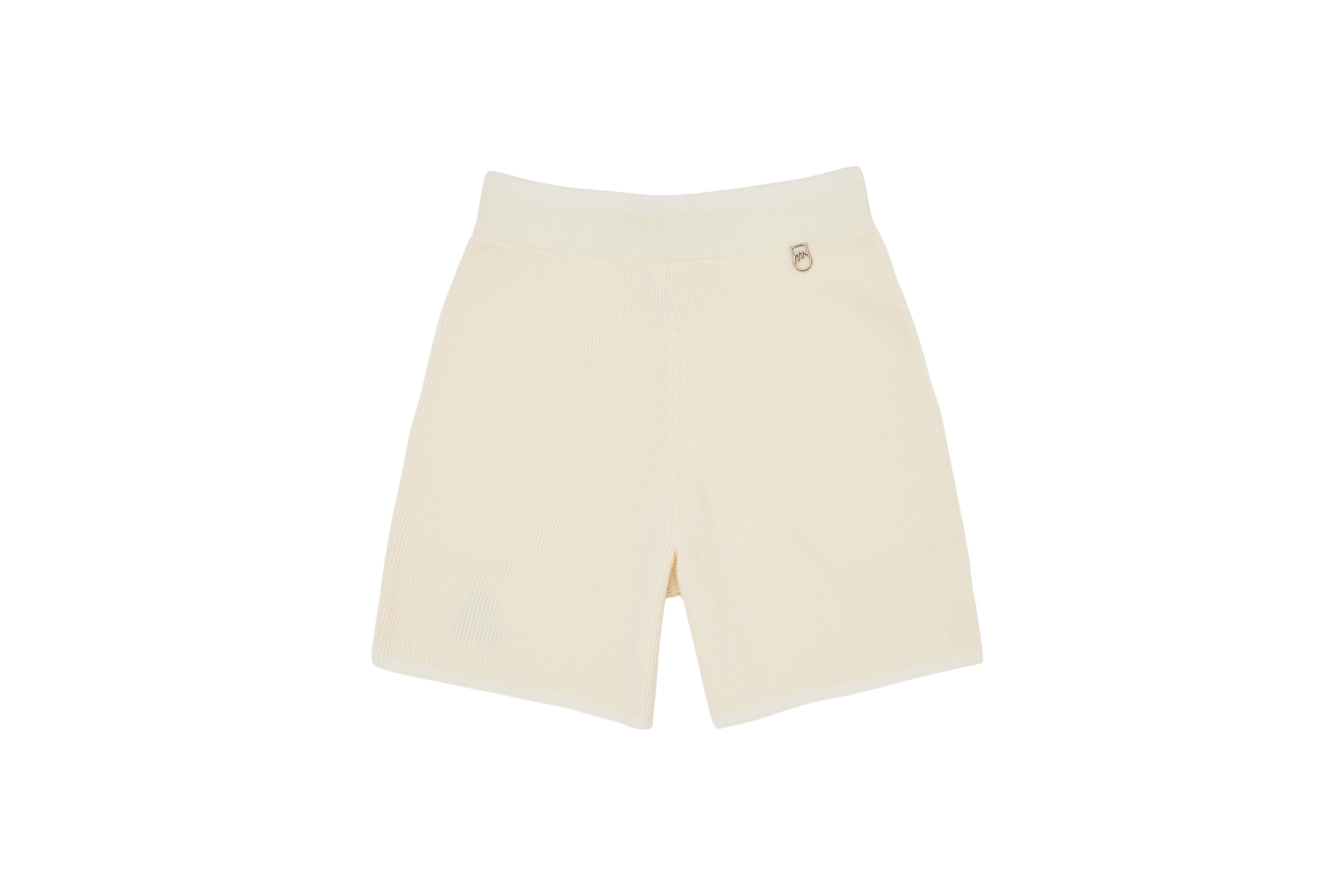 (CREAM) _ KHALHON' PINSTRIPE KNIT SHORTS _ 512800602