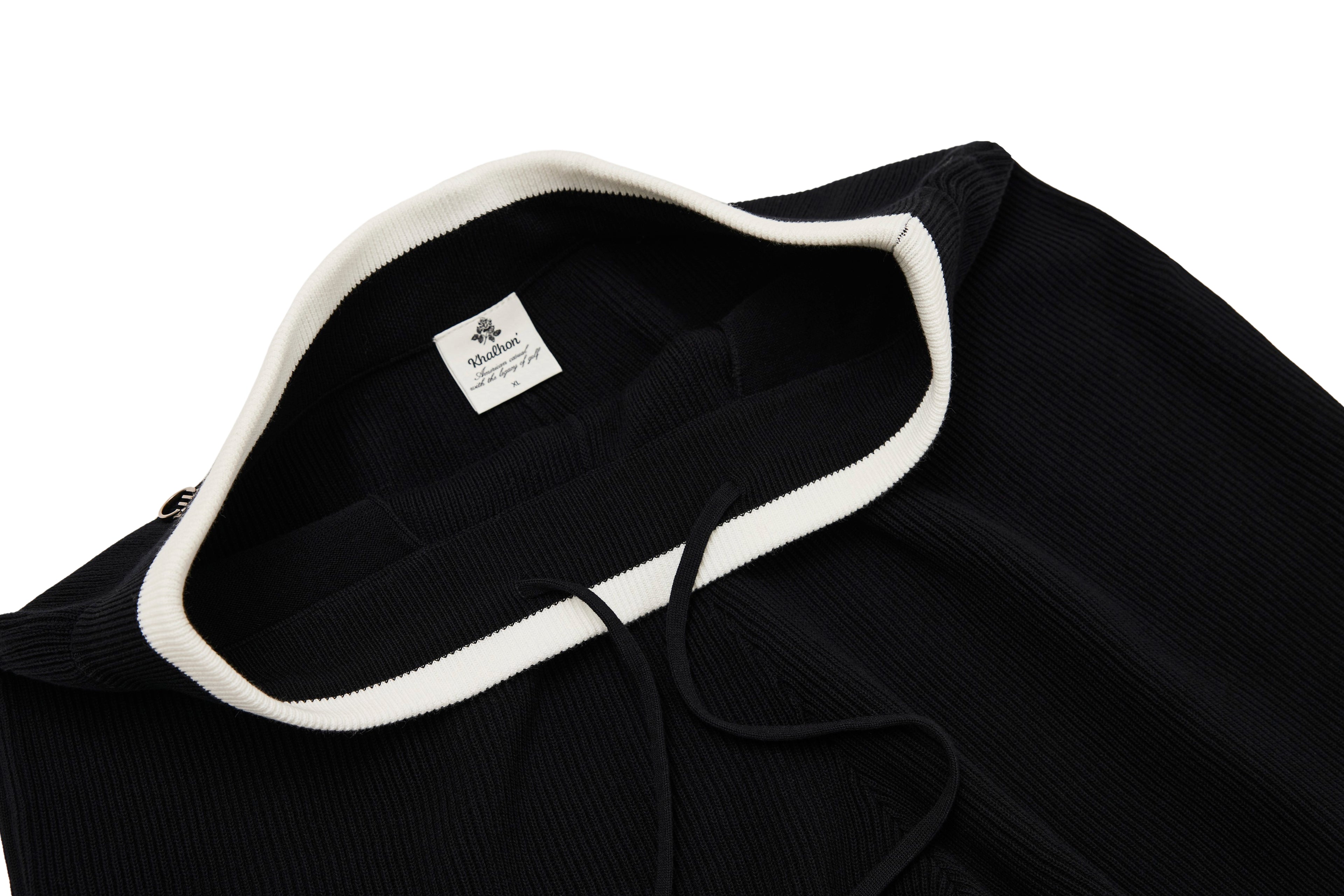 (BLACK) KHALHON' PRINSTRIPE KNIT SHORTS _ 512800699