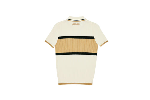 (CREAM) KHALHON REGENT KNIT POLO _ 512800405
