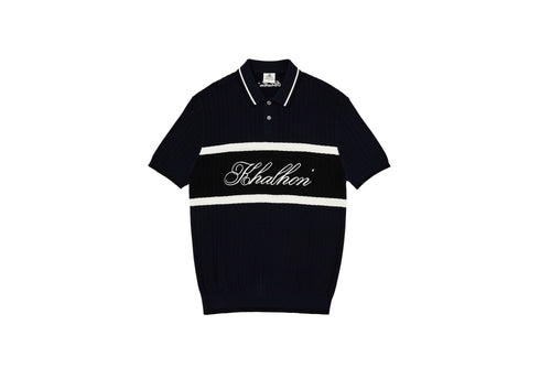 (DARK NAVY) KHALHON REGENT KNIT POLO _ 512800456