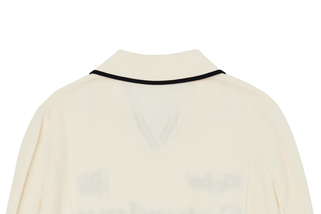 W _ (CREAM) KAHLHON x VIBECADDY "Saturday Golf Club" KNIT _512800302