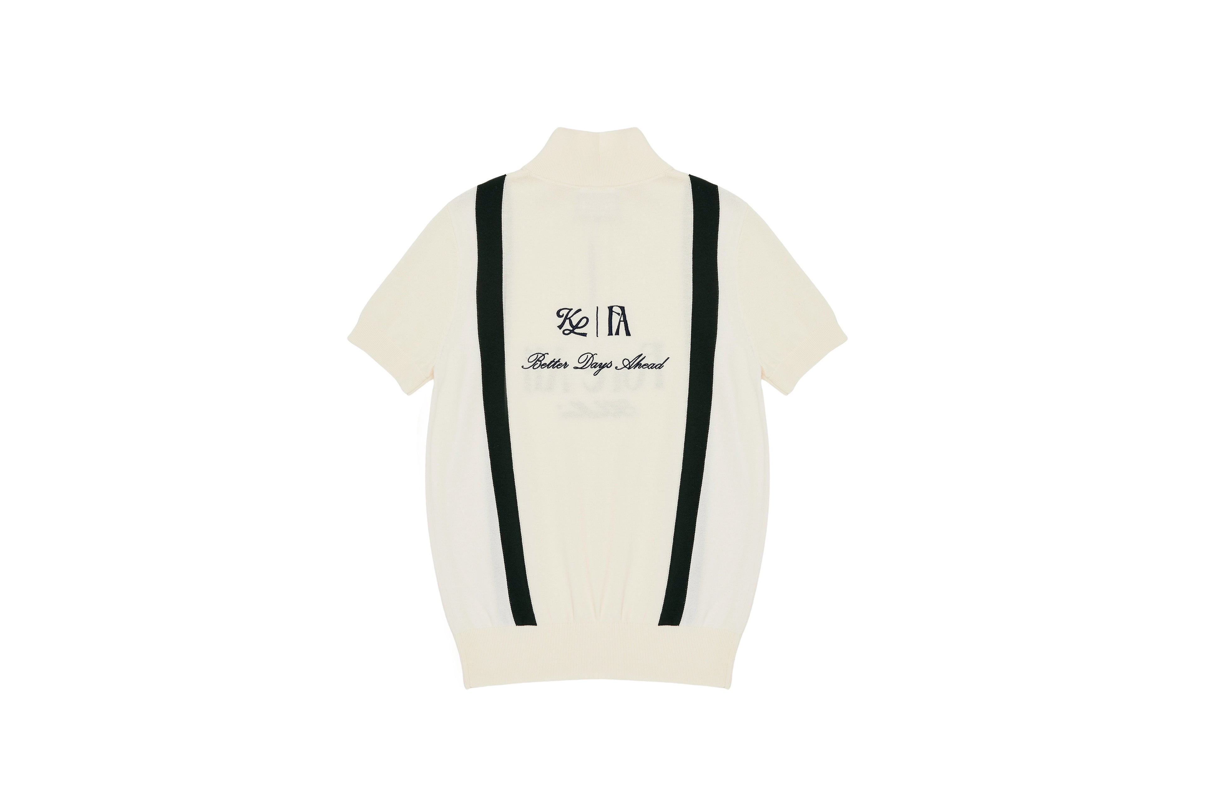 W _ (CREAM) KHALHON' x FORE.ALL SHORT-SLEEVE KNIT PULLOVER _ 512800208