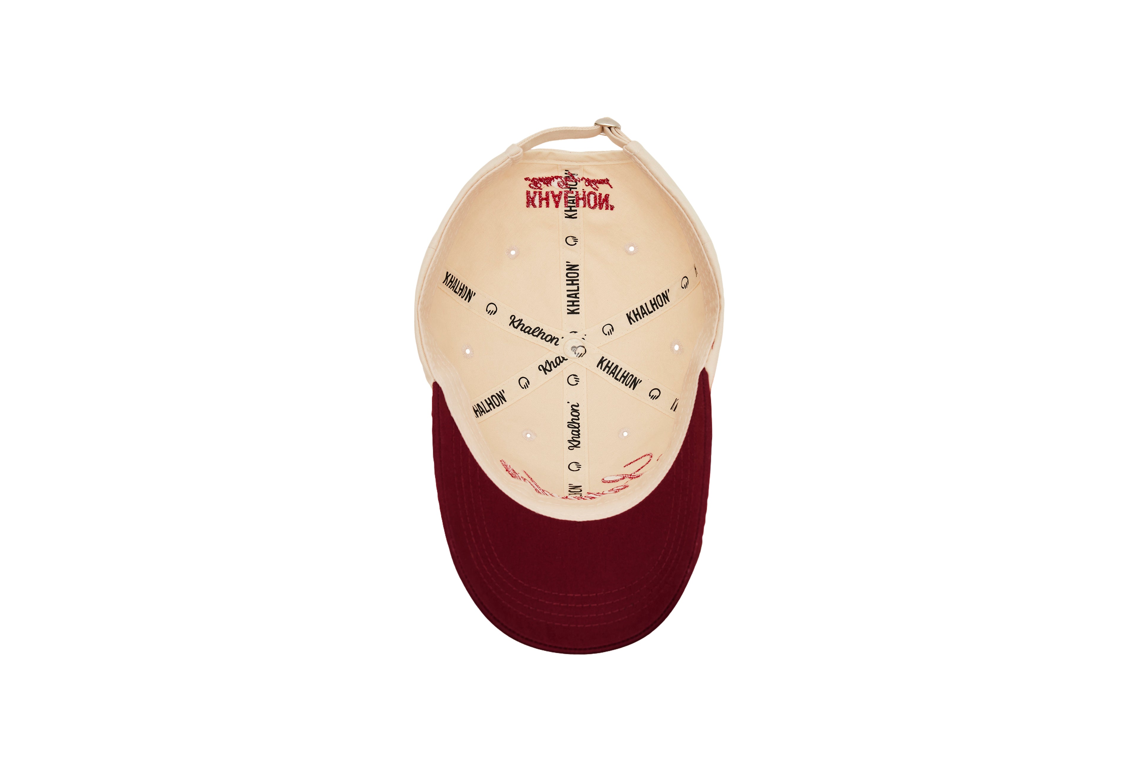 (BURGANDY)KHALHON' x VIBE CADDY LOGO BALLCAP