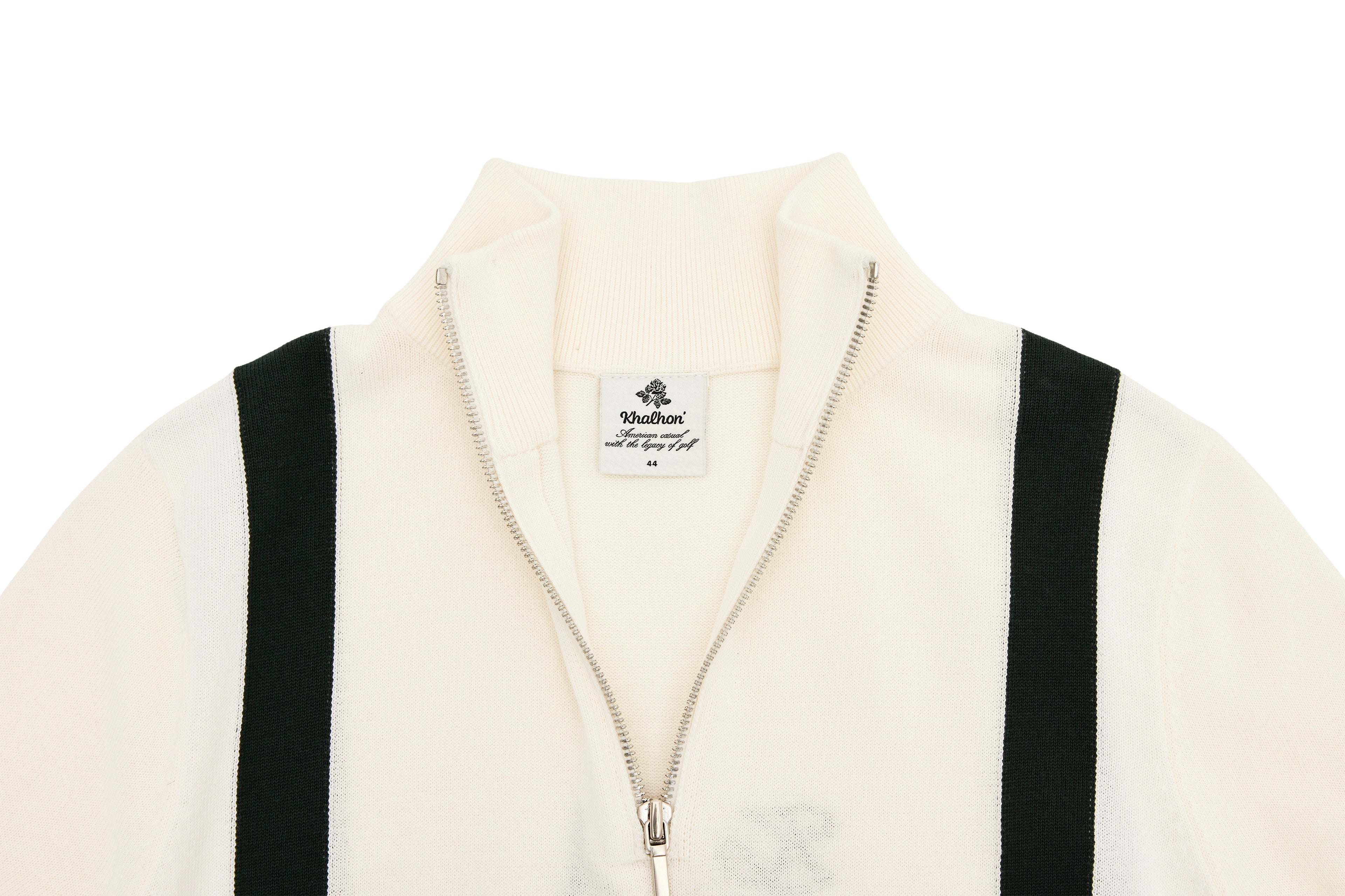W _ (CREAM) KHALHON' x FORE.ALL SHORT-SLEEVE KNIT PULLOVER _ 512800208