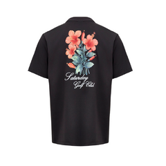 M _ (GRAY)Hibiscus Graphic T-shirt (6126002)