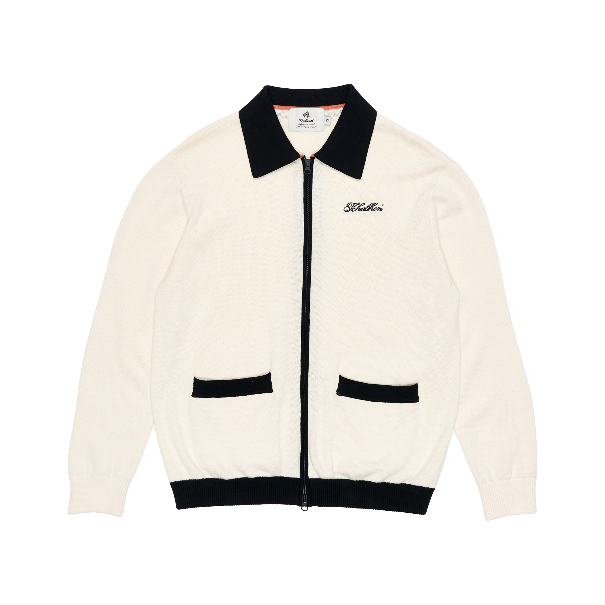 ZIP CALLAR SWEATER (BLACK)