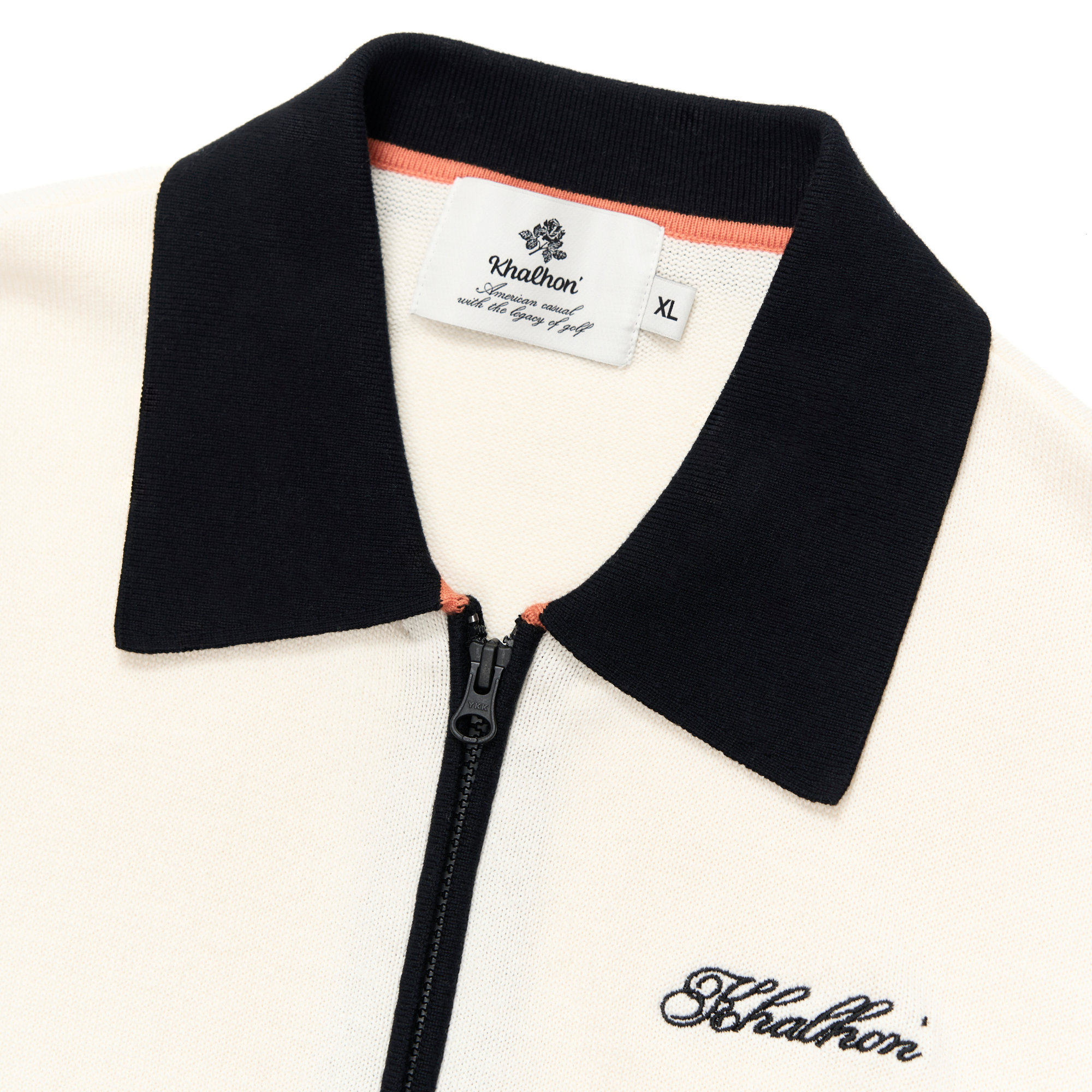 ZIP CALLAR SWEATER (BLACK)