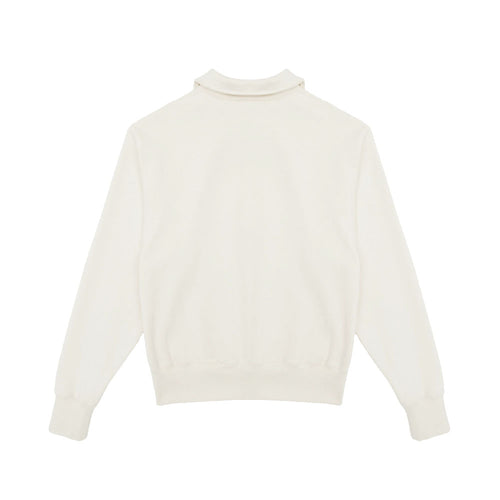 HALF ZIP-UP KNIT TOP