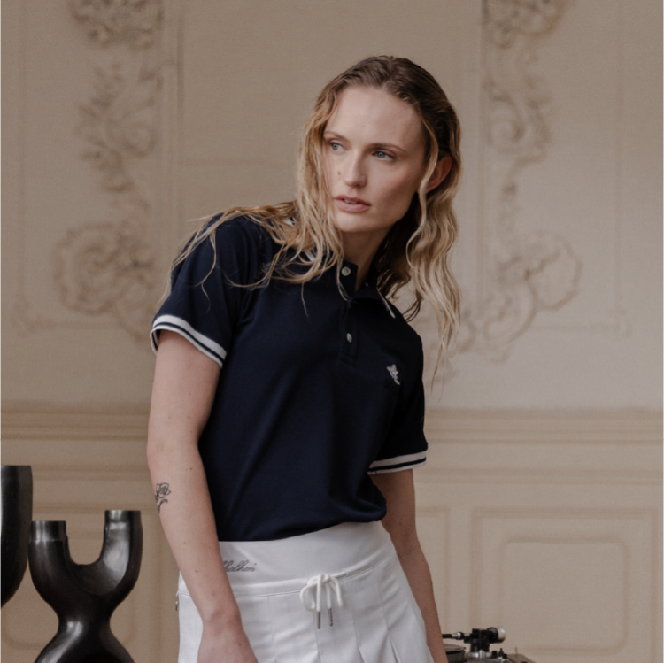 W _ (NAVY)SS PREMIUM POLO_512500356