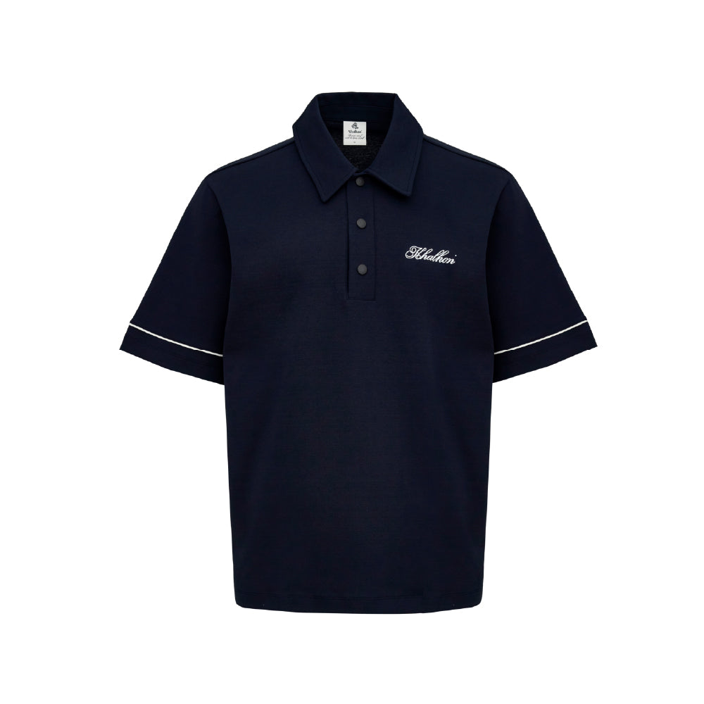 Navy)Saturday Club Emblem Polo (Women's) | Khalhon – KHALHON